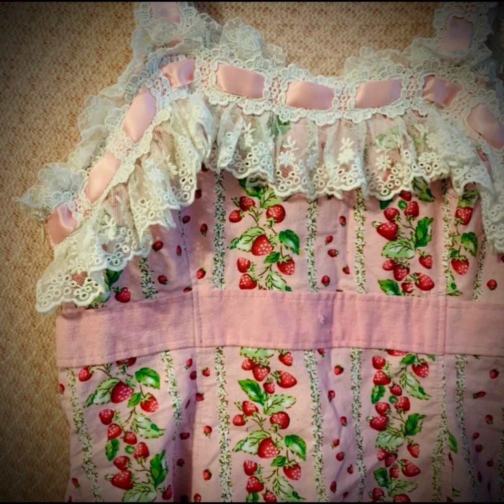 Pink Strawberry Vine Lolita Dress